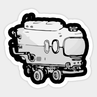 robot doodle monster 04 Sticker